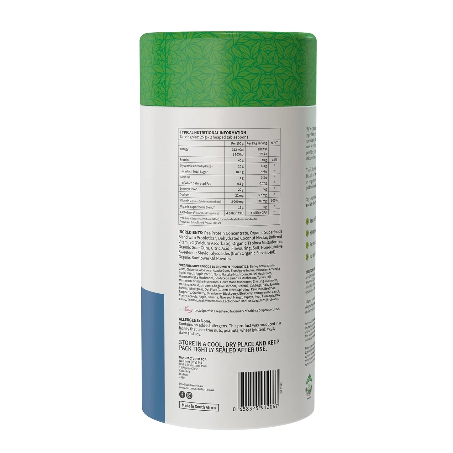 NATURE'S NUTRITION - Blueberry Superfoods Drink Mix - 500g | One Life Health