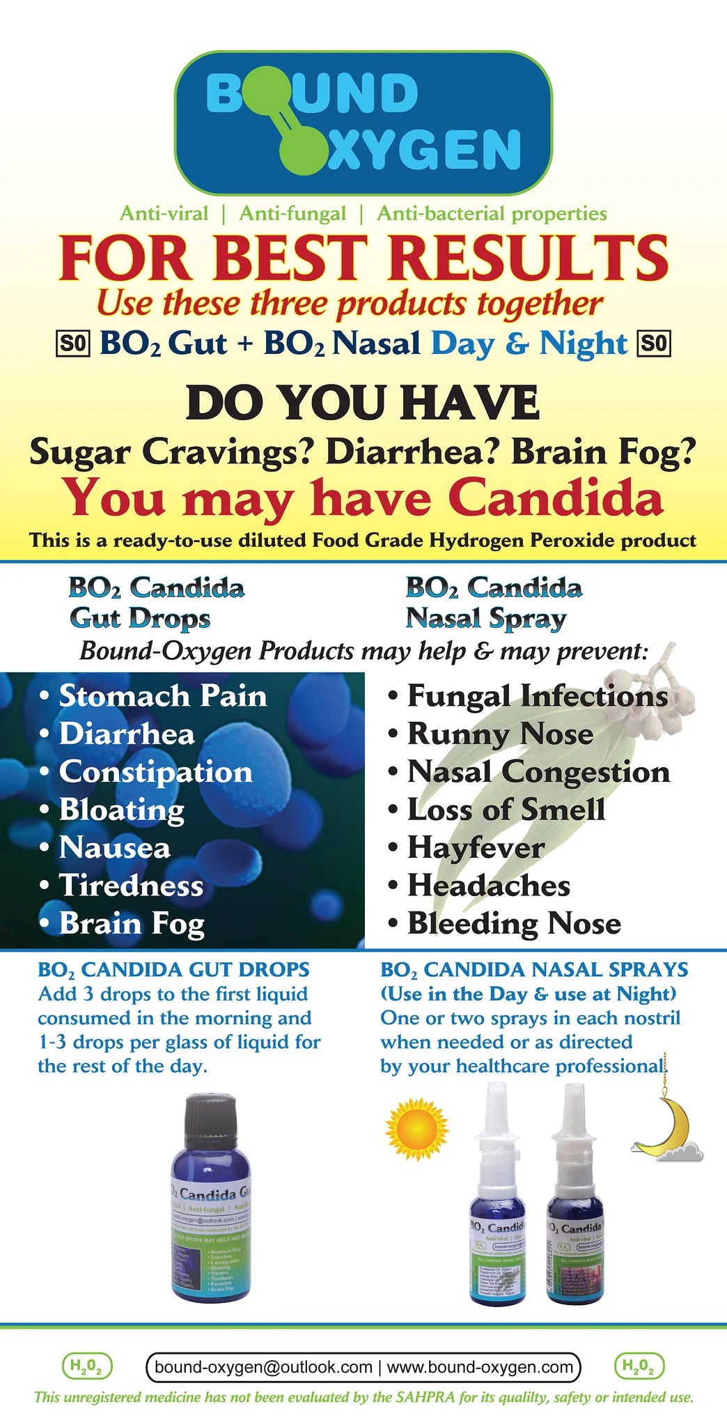 BOUND OXYGEN - Candida Gut Drops - 30ml | One Life Health