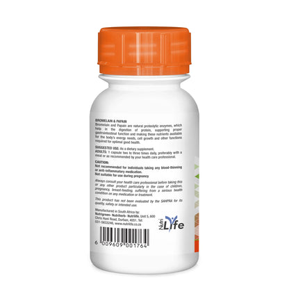 NUTRILIFE - Bromelain & Papain 60 Veg Capsules | One Life Health