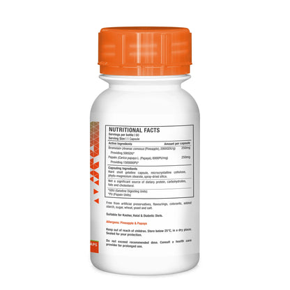 NUTRILIFE - Bromelain & Papain 60 Veg Capsules | One Life Health
