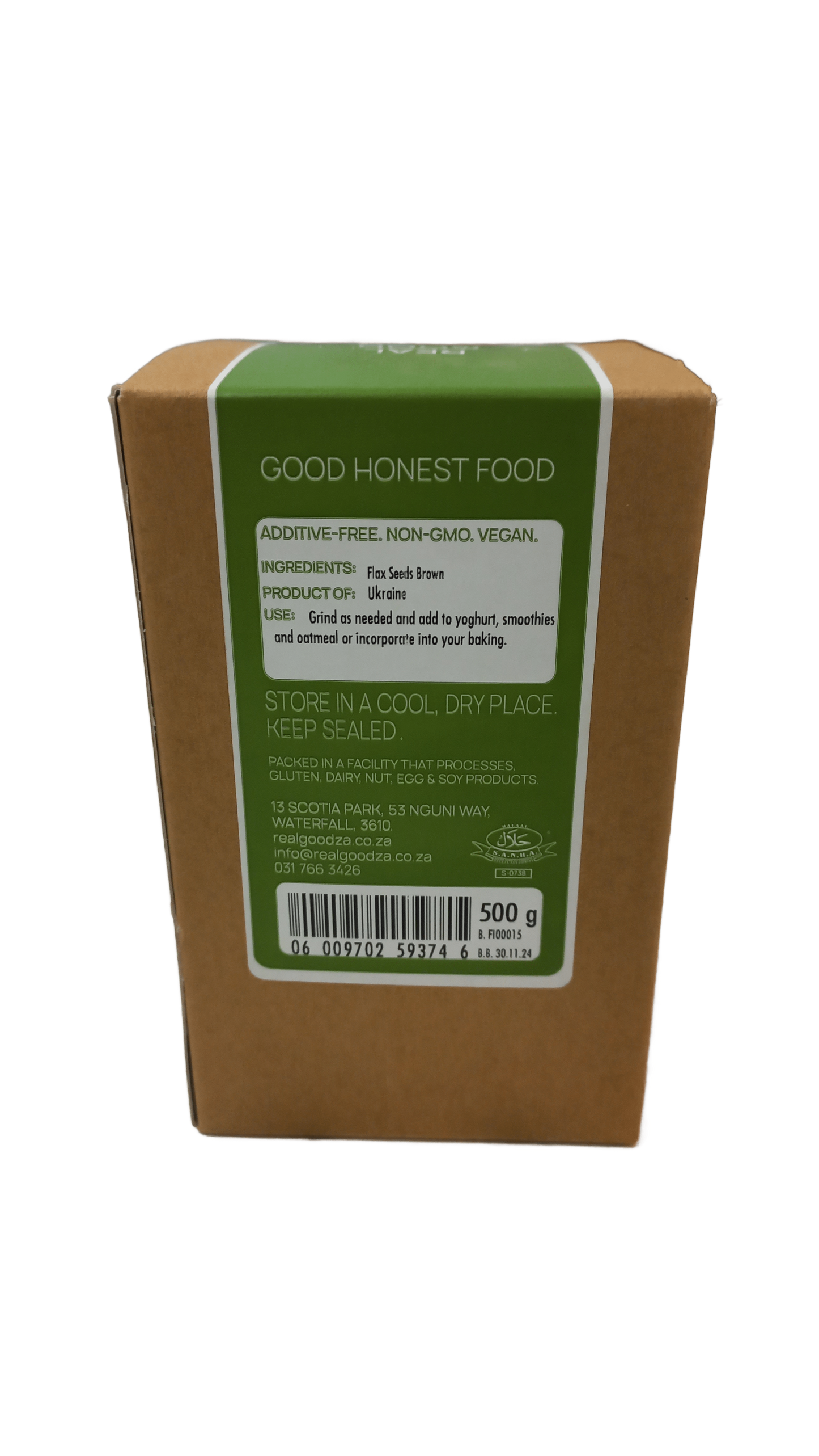 REAL GOOD - Brown Flax Seeds - 500g | One Life Health