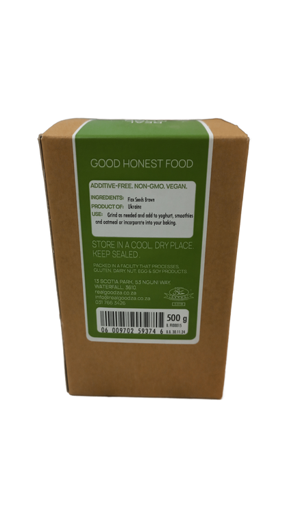 REAL GOOD - Brown Flax Seeds - 500g | One Life Health