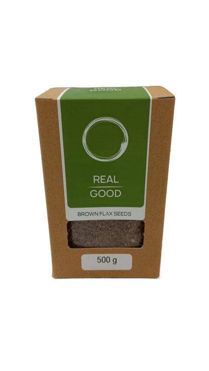 REAL GOOD - Brown Flax Seeds - 500g | One Life Health