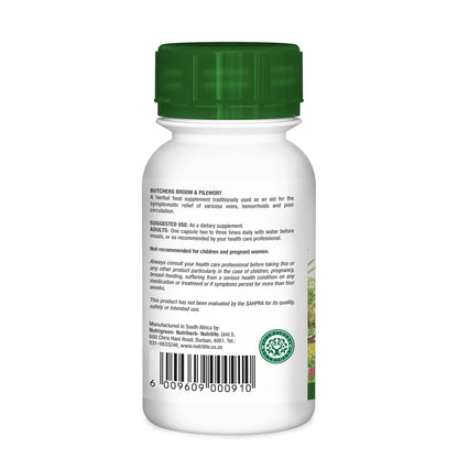 NUTRIHERB - Butcher’S Broom & Pilewort 60 Tablets | One Life Health