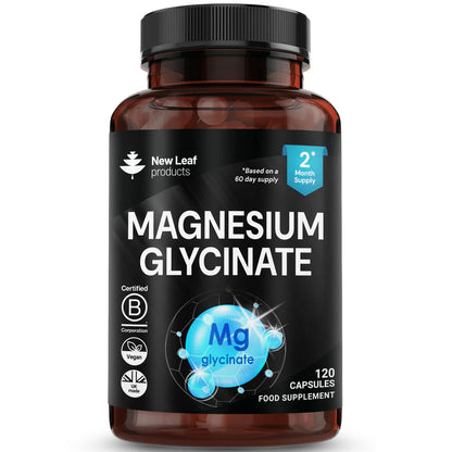 NEW LEAF - Magnesium Glycinate - 120 Capsules