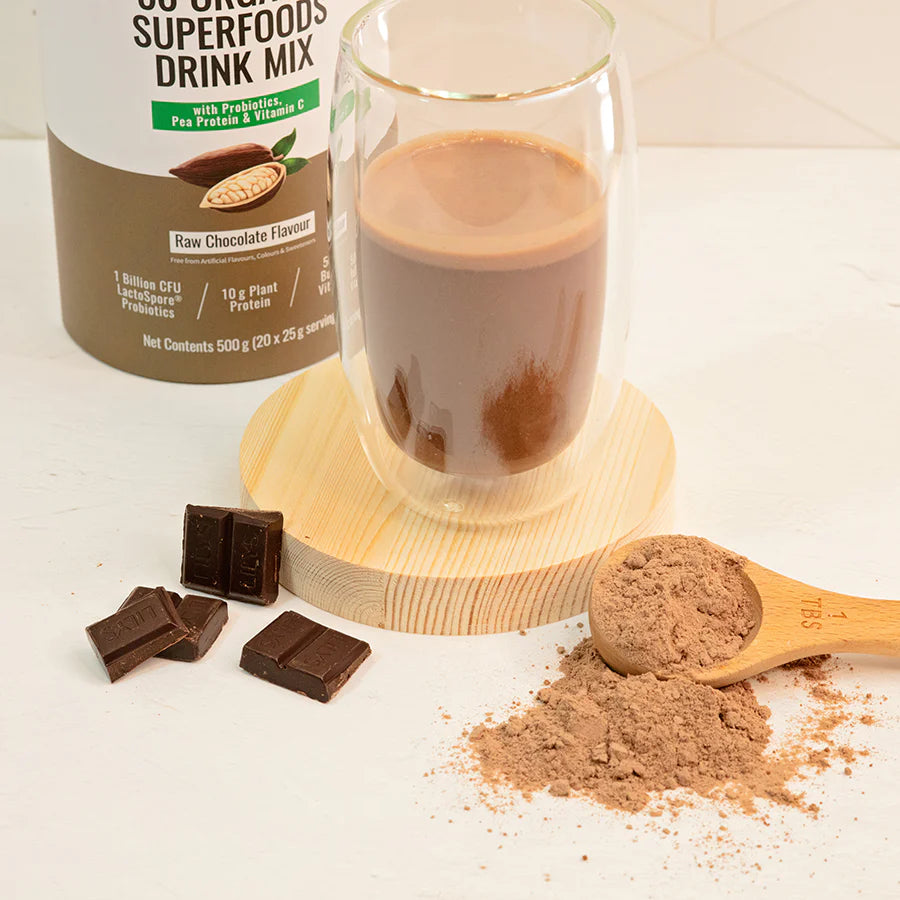 NATURE'S NUTRITION - Raw Chocolate Superfoods Drink Mix 500g | One Life Health