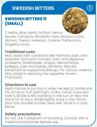 PHARMA GERMANIA - Swedish Bitters 11 - 100g | One Life Health