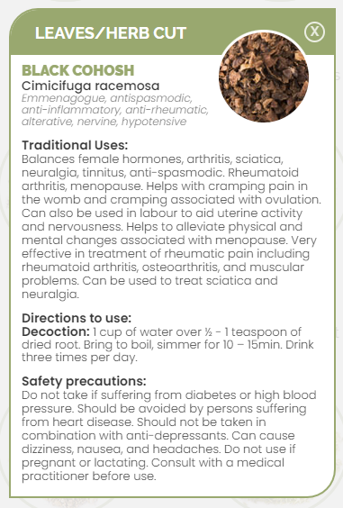 PHARMA GERMANIA - Black Cohosh - 75g | One Life Health