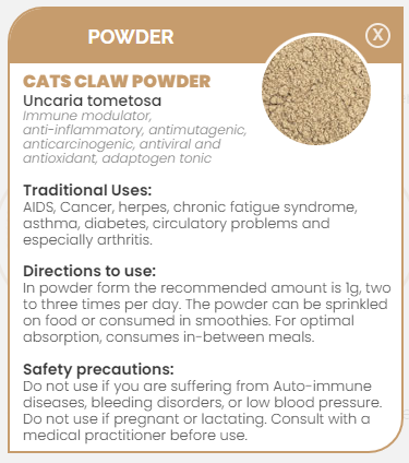 PHARMA GERMANIA - Cats Claw Powder - 100g | One Life Health