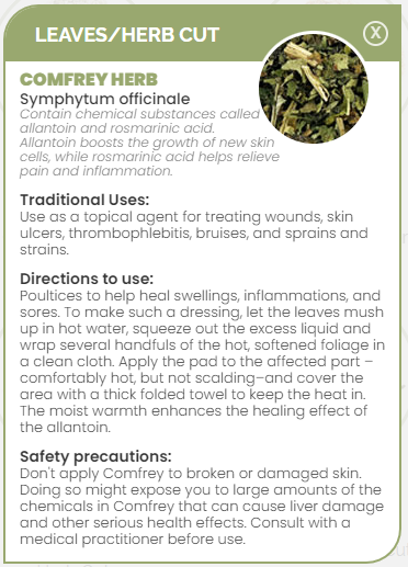 PHARMA GERMANIA - Comfrey Leaves - 100g | One Life Health