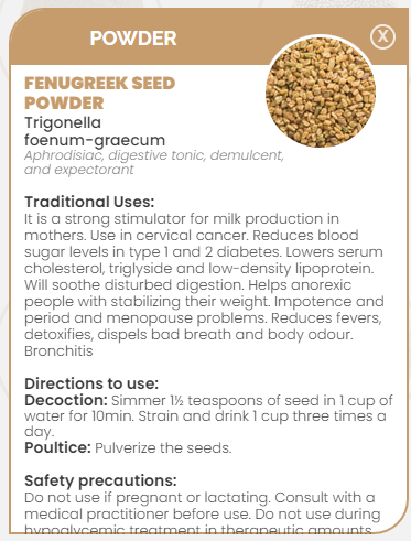 PHARMA GERMANIA - Fenugreek Seed Powder - 100g | One Life Health