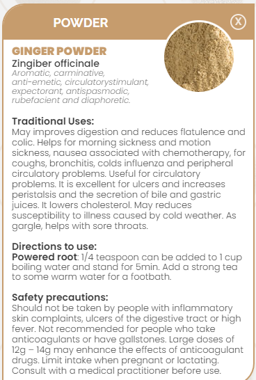PHARMA GERMANIA - Ginger Powder - 100g | One Life Health