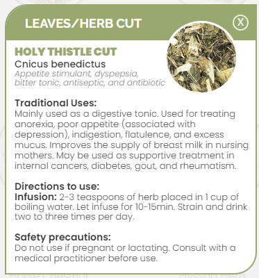 PHARMA GERMANIA - Holy Thistle Cut - 75g | One Life Health