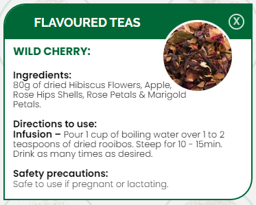 PHARMA GERMANIA - Wild Cherry Fruit Tea - 25 Tea Bags | One Life Health