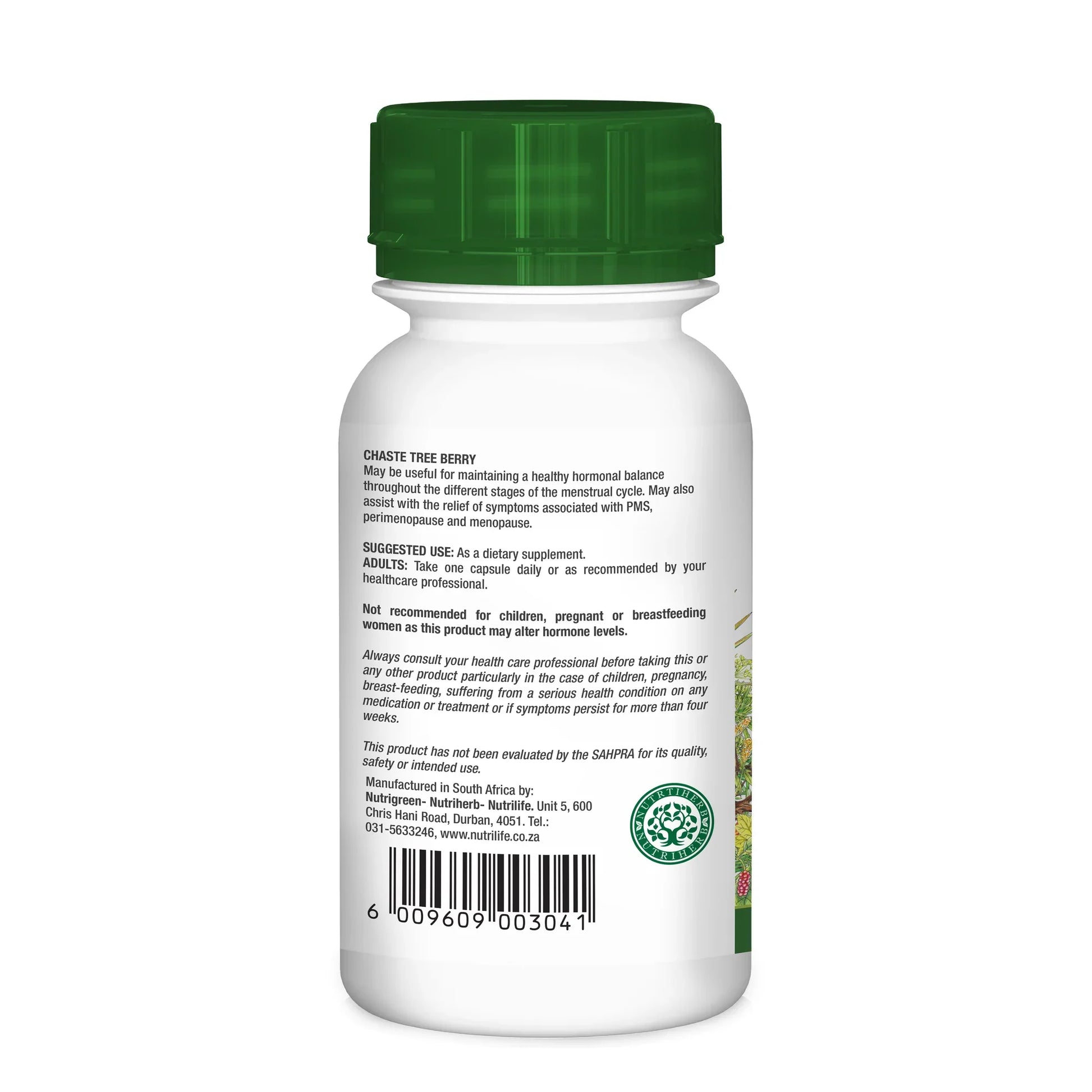 NUTRIHERB - Chaste Tree 60 Capsules | One Life Health
