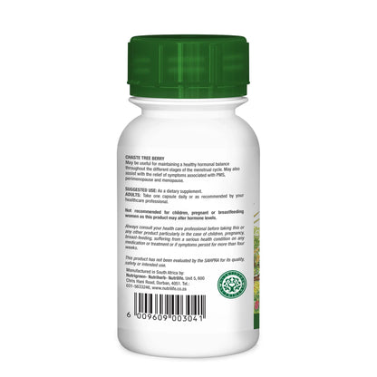 NUTRIHERB - Chaste Tree 60 Capsules | One Life Health
