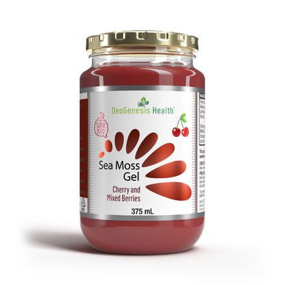 NEOGENESIS HEALTH - Sea Moss Gel Cherry and Mixed Berries - 375ml | One Life Health