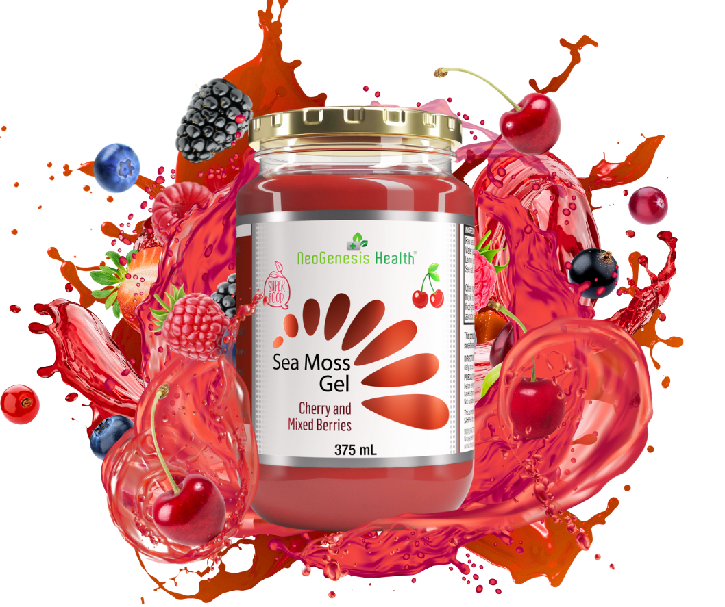 NEOGENESIS HEALTH - Sea Moss Gel Cherry and Mixed Berries - 375ml | One Life Health
