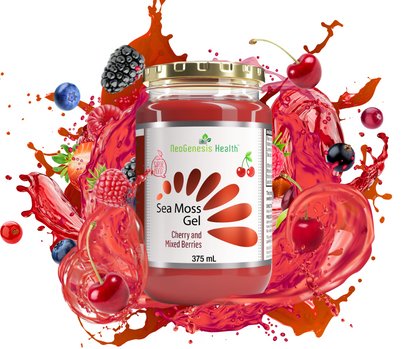 NEOGENESIS HEALTH - Sea Moss Gel Cherry and Mixed Berries - 375ml | One Life Health