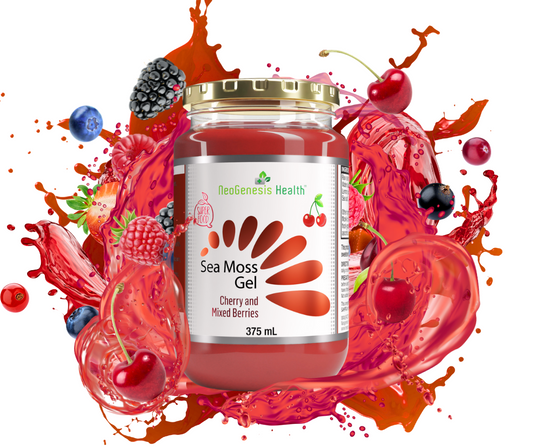NEOGENESIS HEALTH - Sea Moss Gel Cherry and Mixed Berries - 375ml | One Life Health