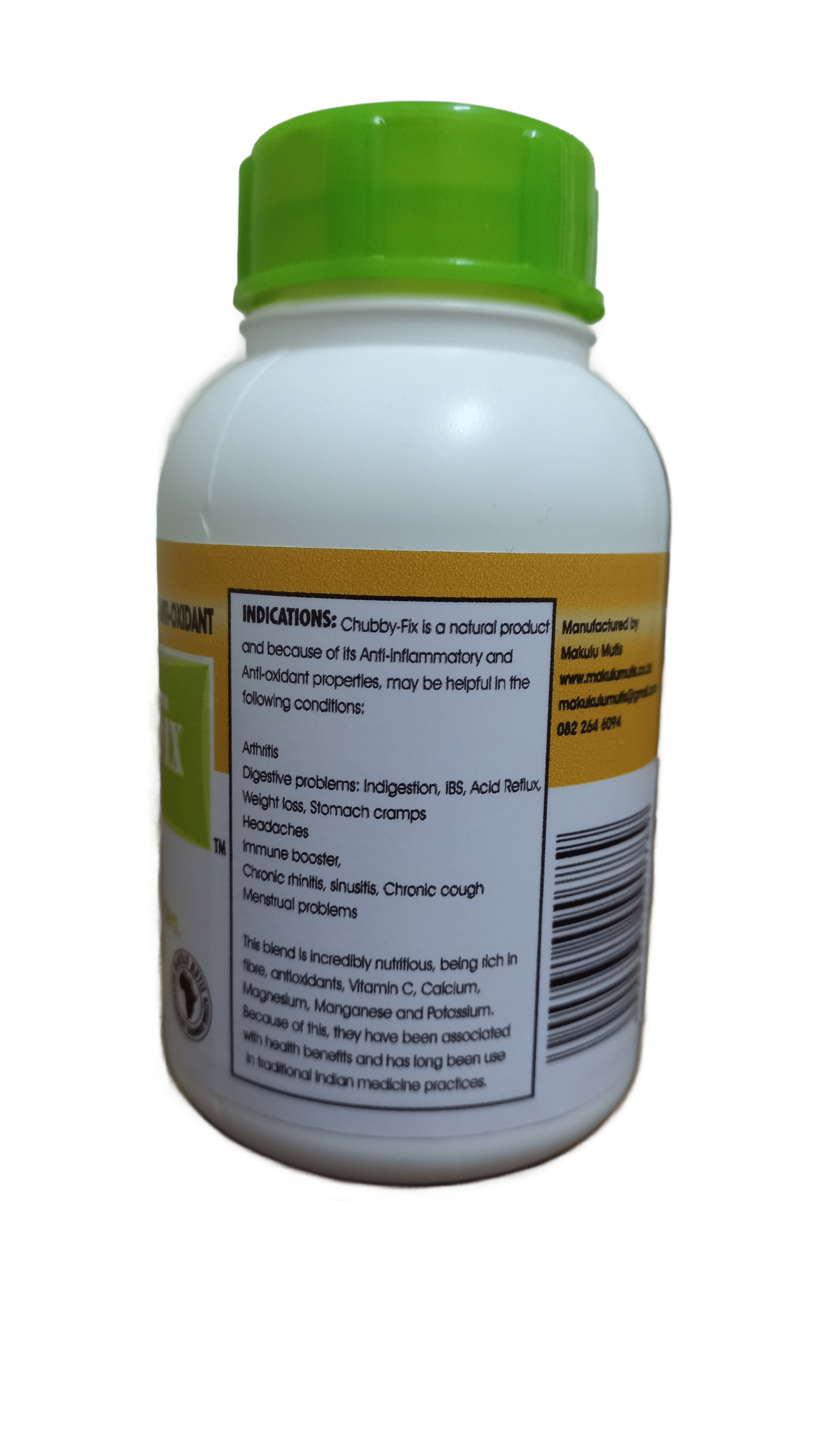 MAKULU MUTIS - Chubby Fix 500mg - 100 Capsules | One Life Health