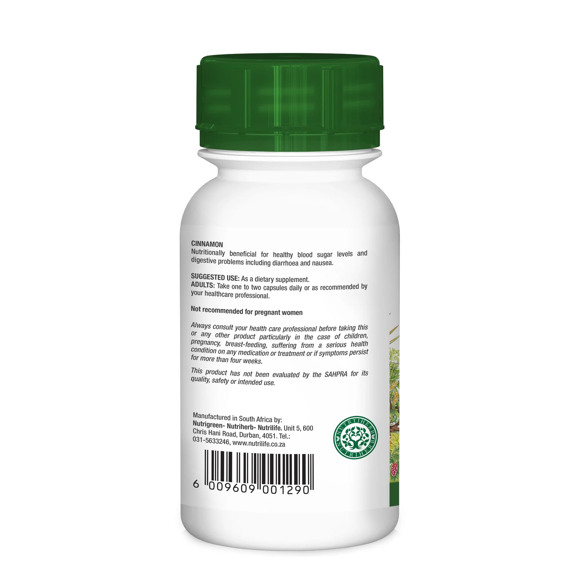 NUTRIHERB - Cinnamon 60 Capsules | One Life Health