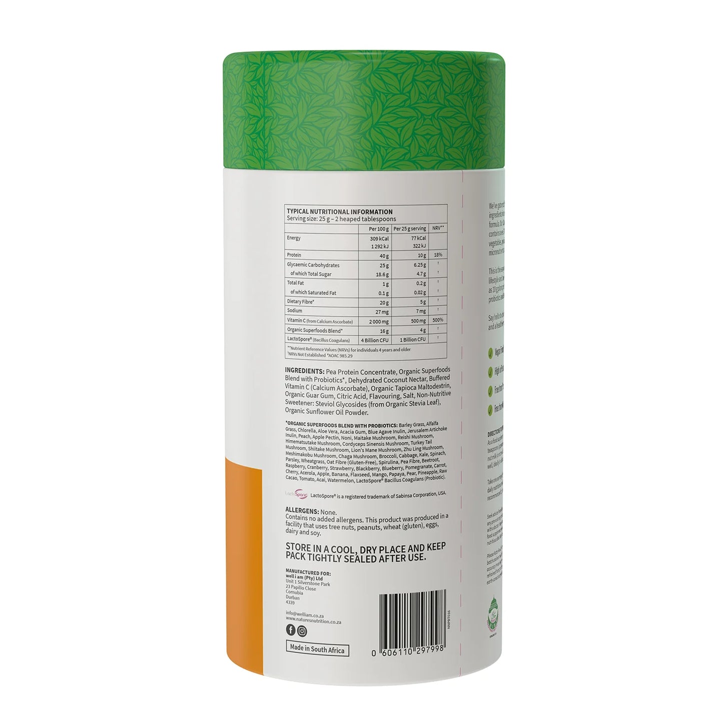 NATURE'S NUTRITION - Citrus Berry Superfoods Drink Mix 500g | One Life Health
