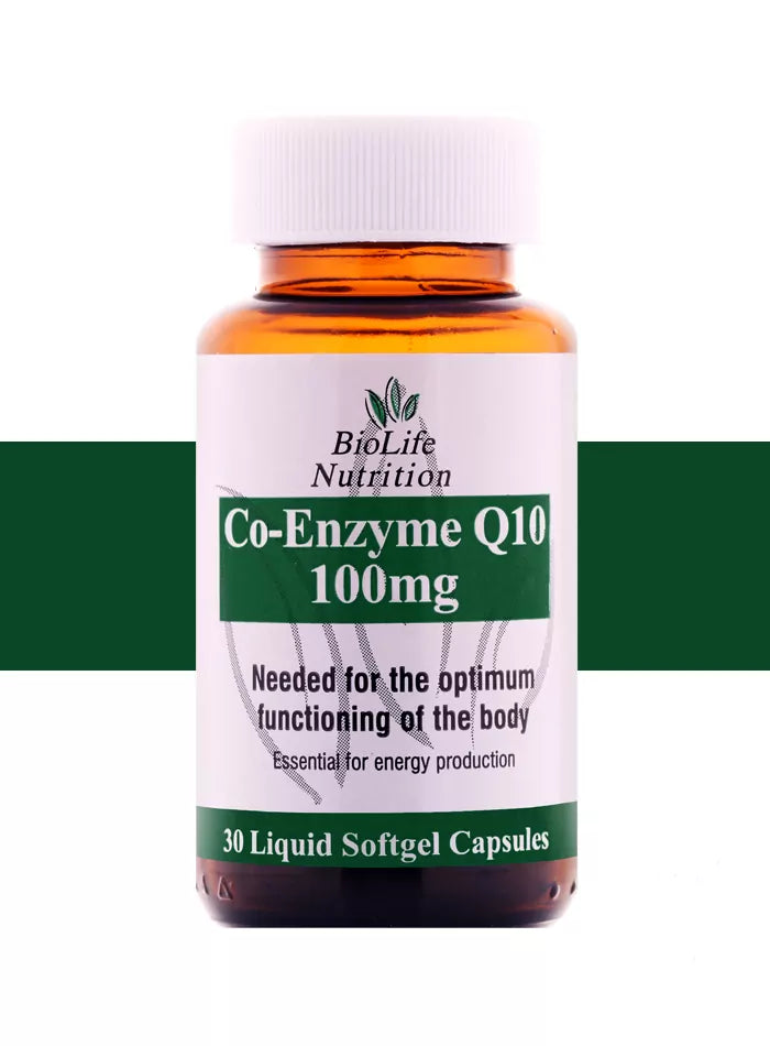 BIOLIFE NUTRITION - Co-EnzymeQ10 100mg - 30 Capsules | One Life Health