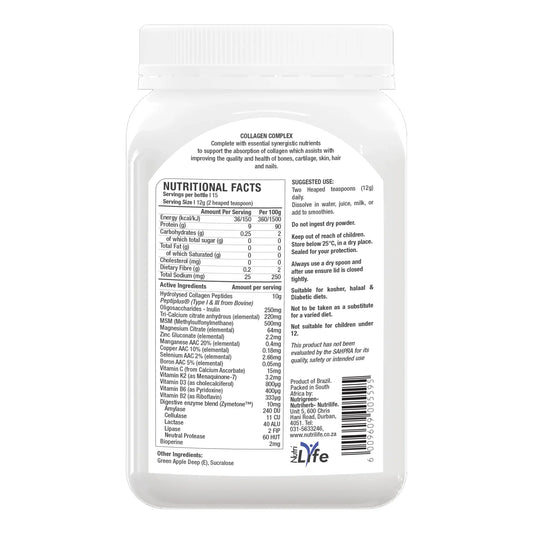 NUTRILIFE - Hydrolysed Collagen Peptides Complex Apple 185g | One Life Health
