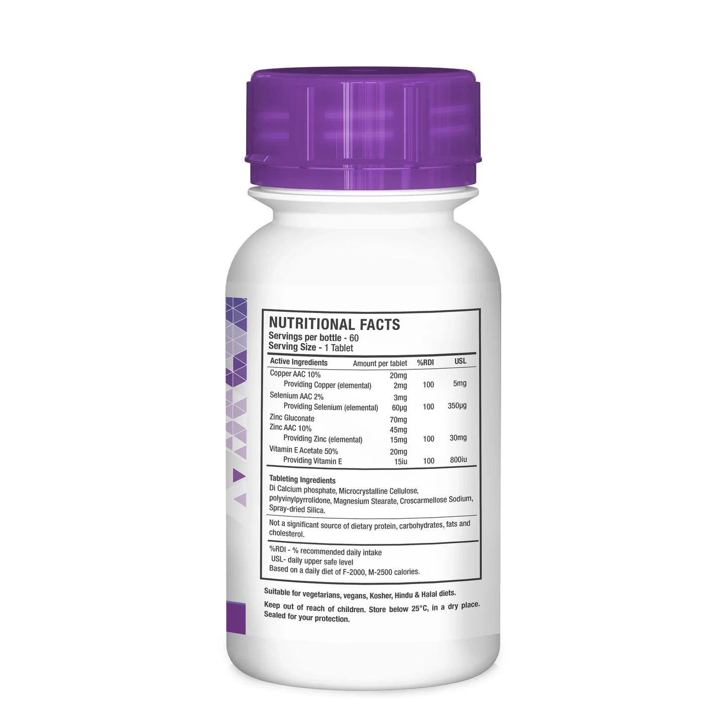 NUTRILIFE - Copper Selenium & Zinc 60 Tablets | One Life Health