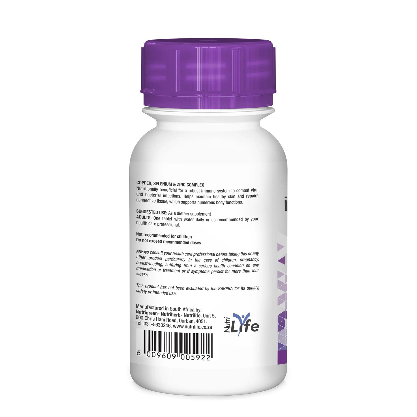 NUTRILIFE - Copper Selenium & Zinc 60 Tablets | One Life Health