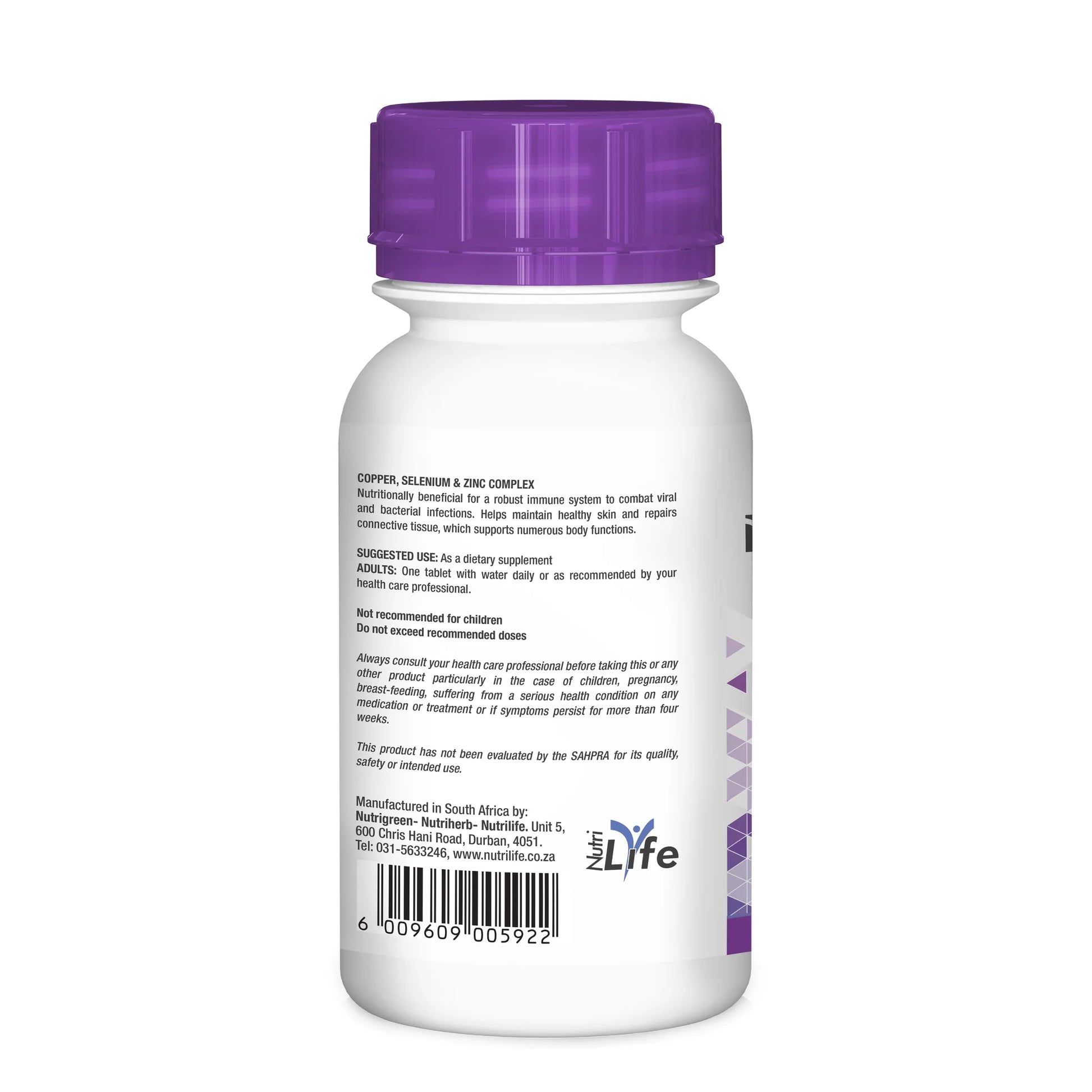 NUTRILIFE - Copper Selenium & Zinc 60 Tablets | One Life Health