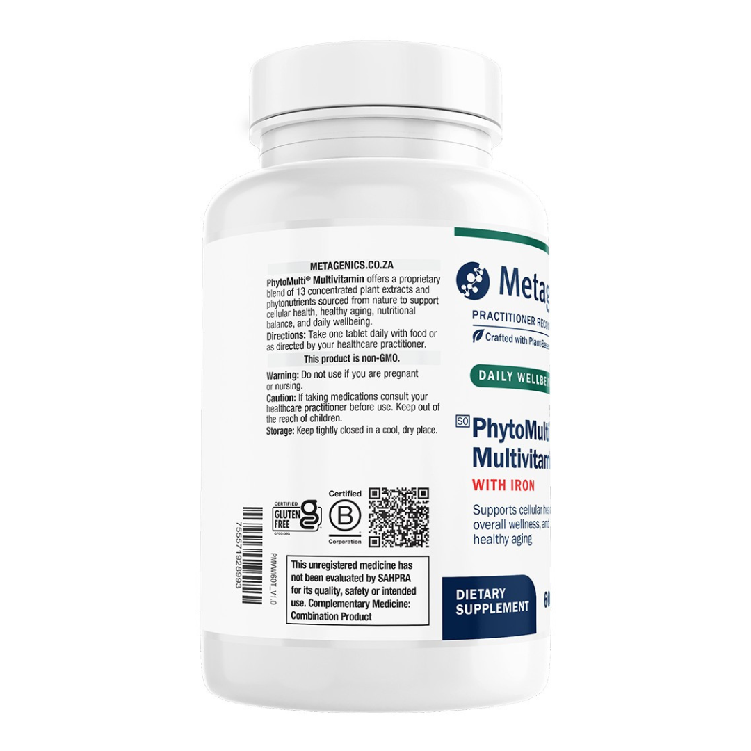 METAGENICS - PhytoMulti with Iron - 60 Tablets | One Life Health