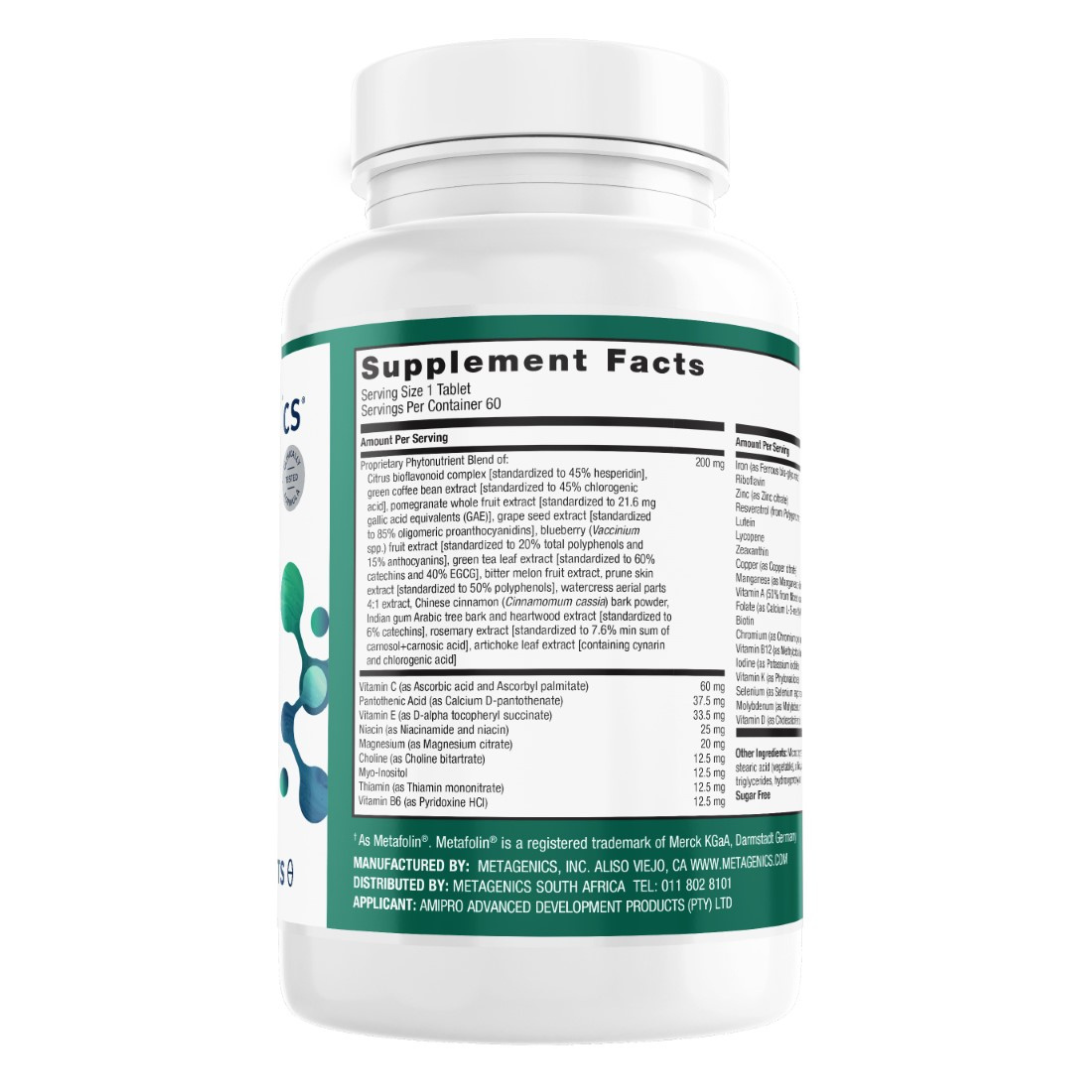 METAGENICS - PhytoMulti with Iron - 60 Tablets | One Life Health