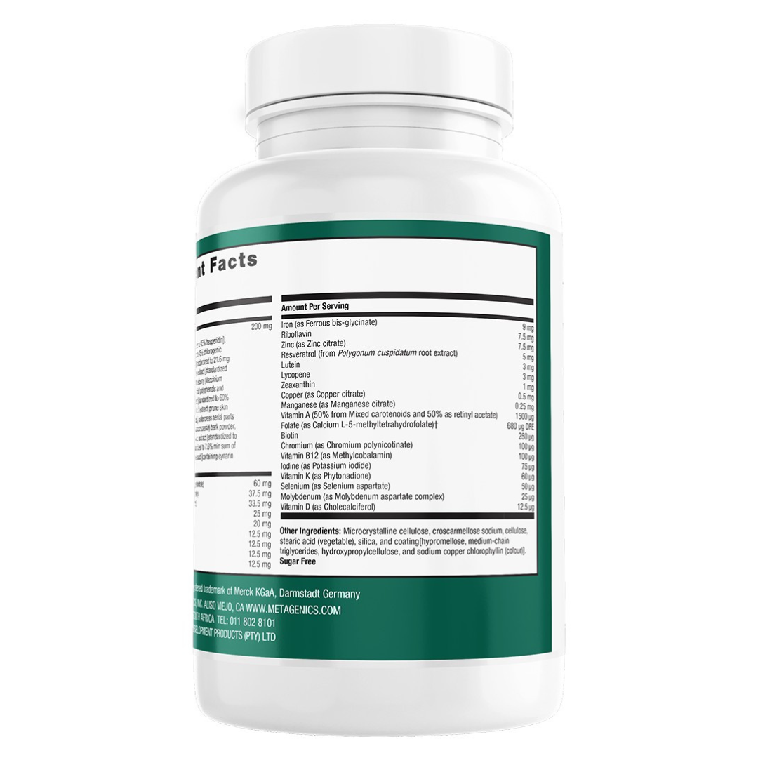 METAGENICS - PhytoMulti with Iron - 60 Tablets | One Life Health