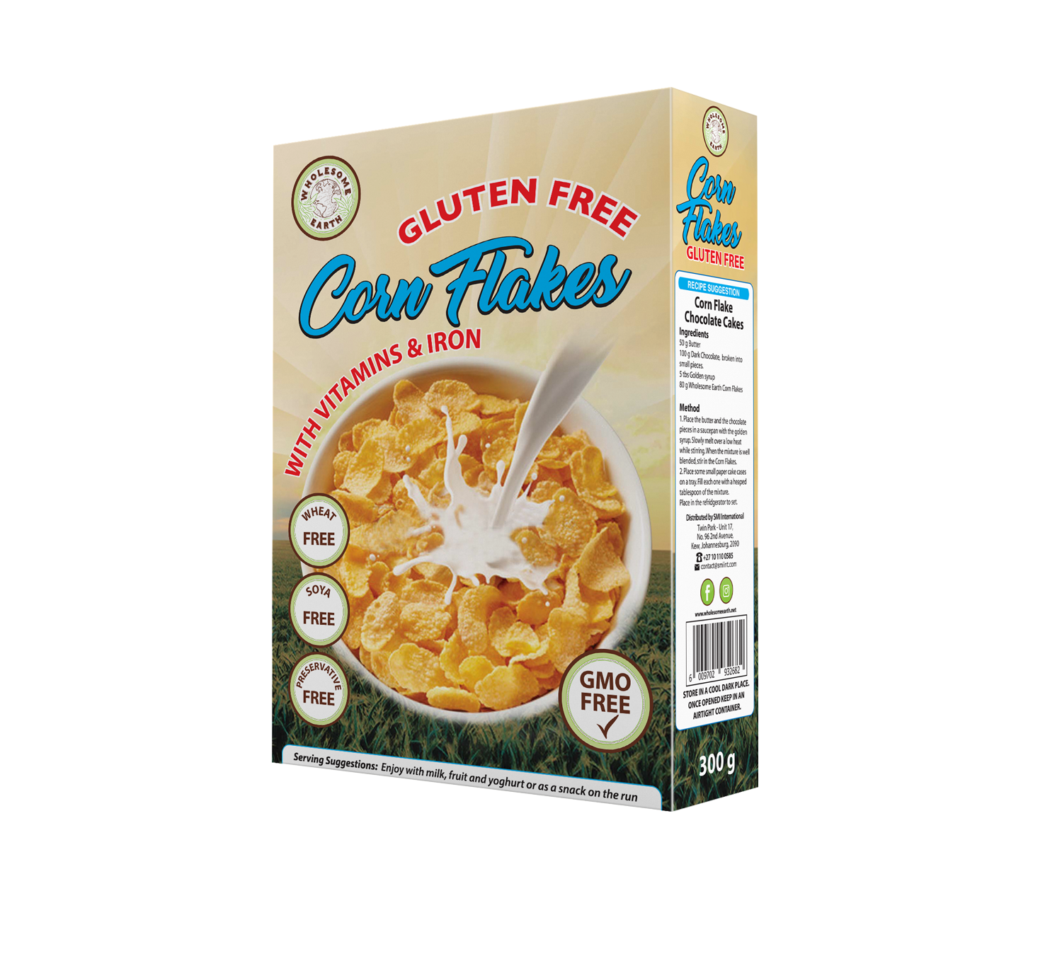 WHOLESOME EARTH - Cornflakes Gluten Free - 300g | One Life Health