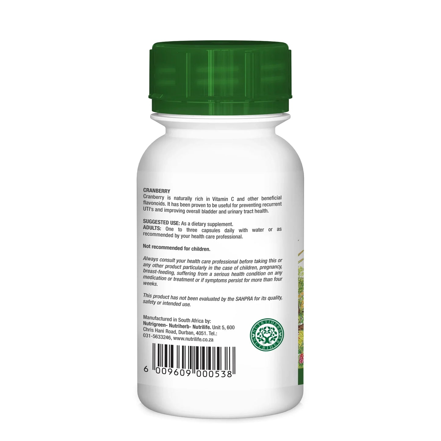 NUTRIHERB - Cranberry 60 Capsules | One Life Health