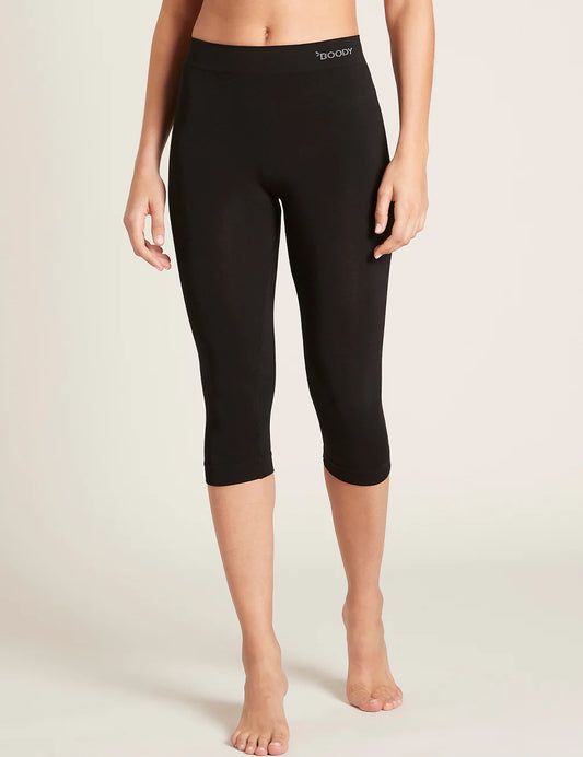BOODY - Ladies Black Crop Leggings - L | One Life Health