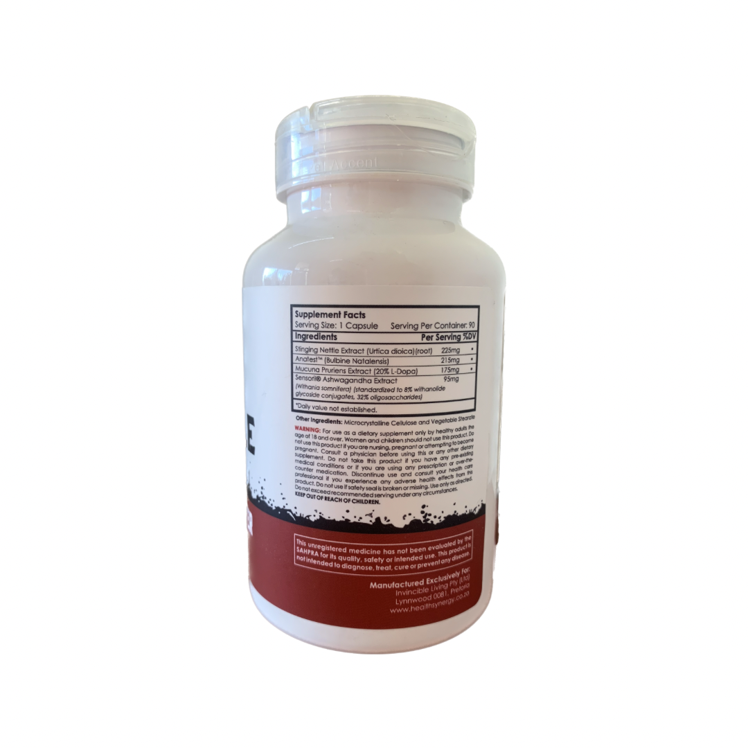 INVINCIBLE LIVING - Alpha Male - 90 Capsules | One Life Health