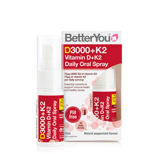 BETTER YOU - D3000+K2 Vitamin D + K2 Oral Spray 12ml