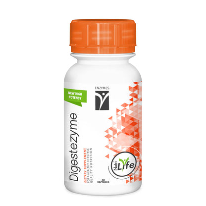 NUTRILIFE - Digestezyme High Potency - 60 Capsules | One Life Health