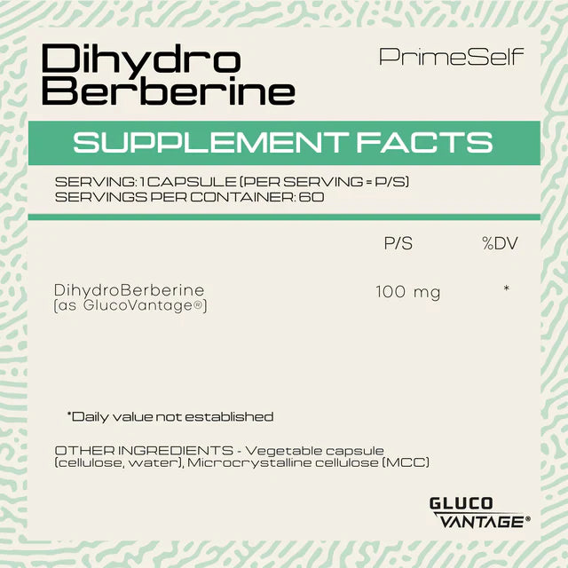 PRIMESELF - Dihydro Berberine - 60 Veg Capsules | One Life Health