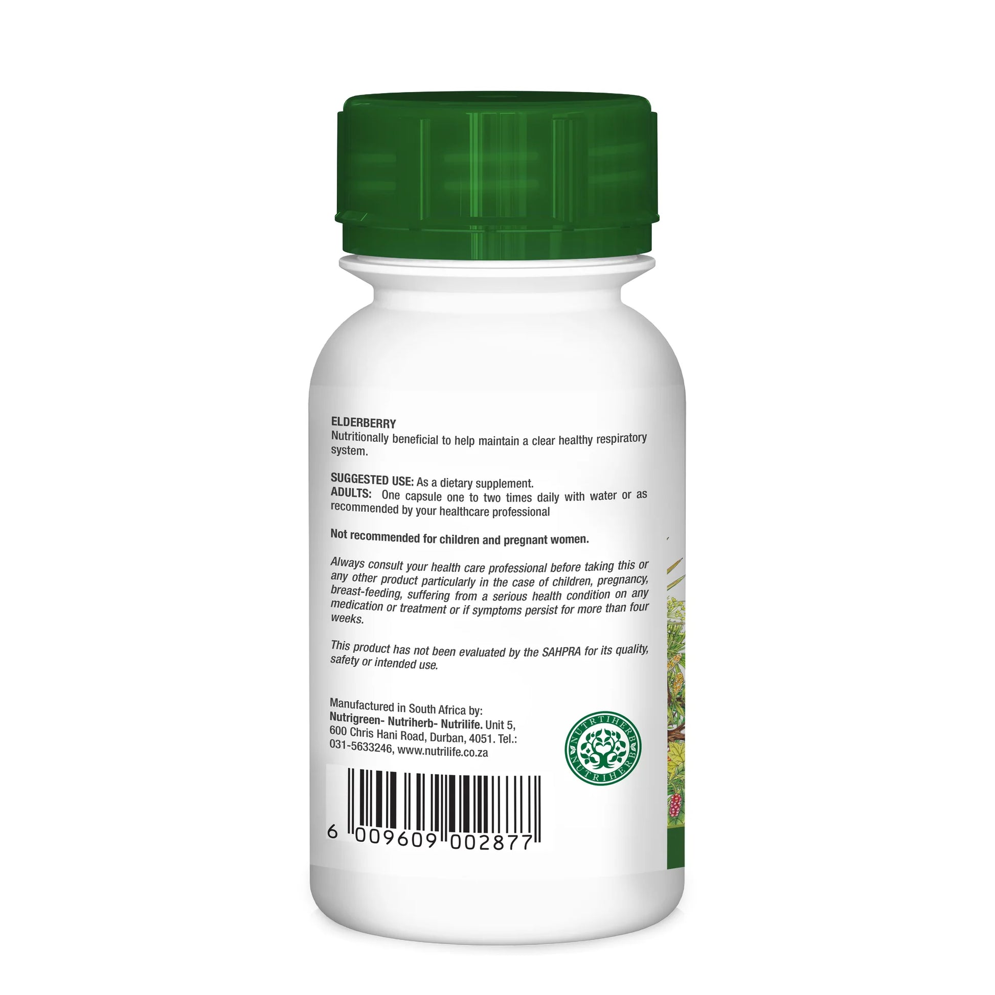 NUTRIHERB - Elderberry 60 Capsules | One Life Health