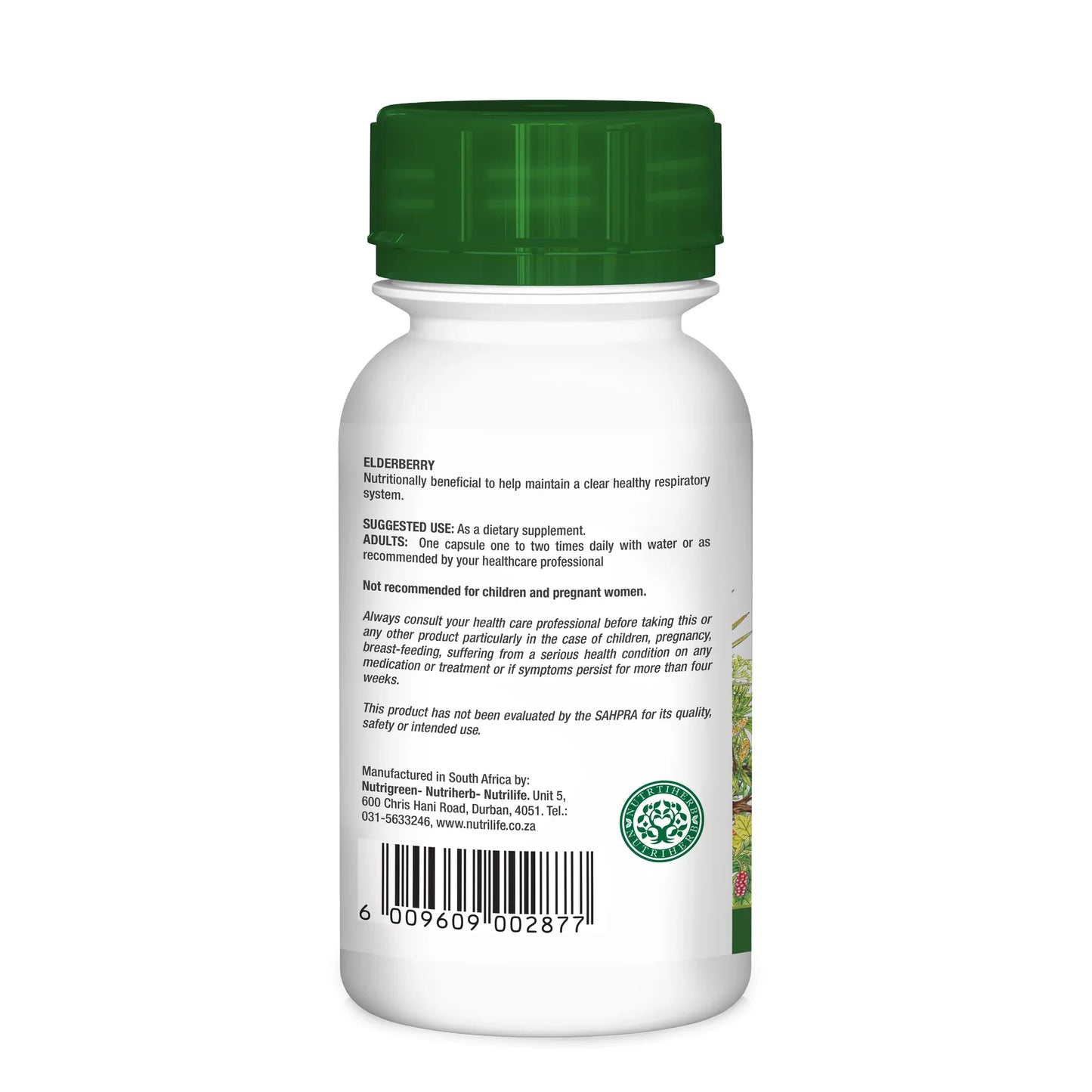 NUTRIHERB - Elderberry 60 Capsules | One Life Health
