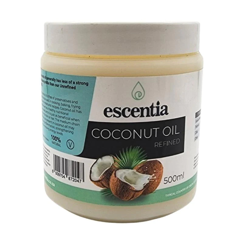 ESCENTIA - Coconut Oil - Refined - 500ml | One Life Health