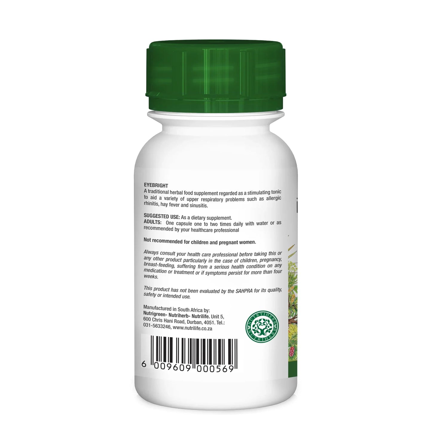 NUTRIHERB - Eyebright 60 Capsules | One Life Health