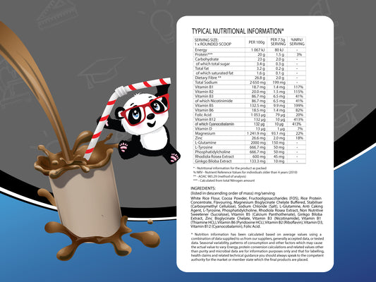 PANDA BEAR FOR KIDS - Focus Milkshake - 450g | One Life Health