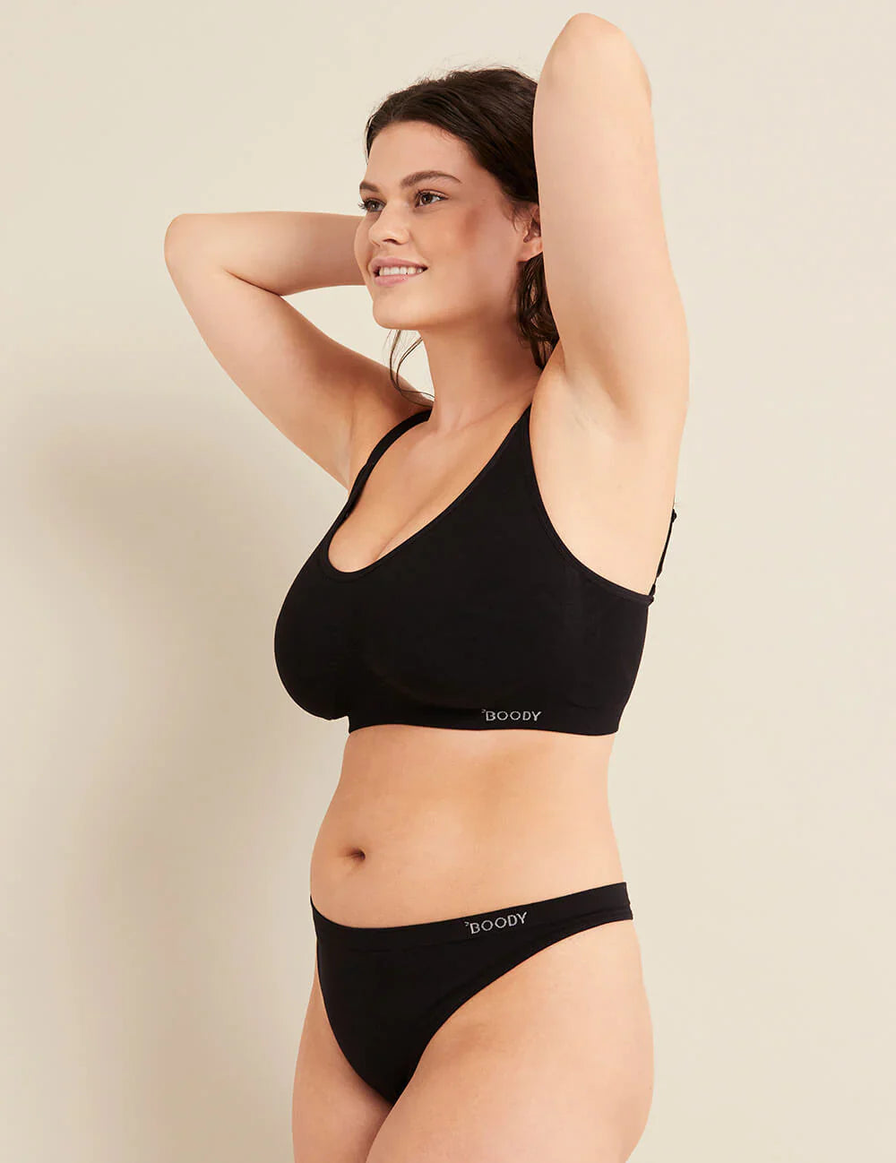 BOODY - Ladies Black Full Bust Wireless Bra - XL | One Life Health