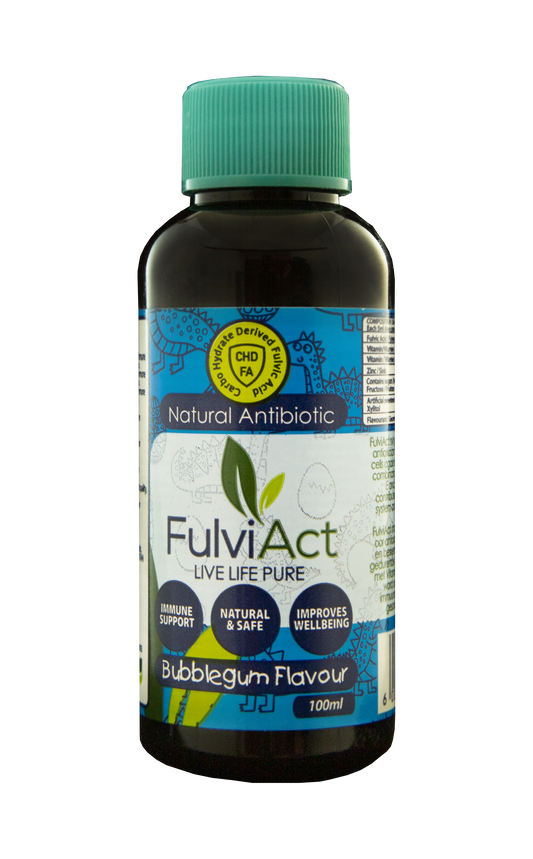 CREDENCE PHARMA - FulviAct Natural Antibiotic Syrup - Bubblegum Flavour 100ml | One Life Health