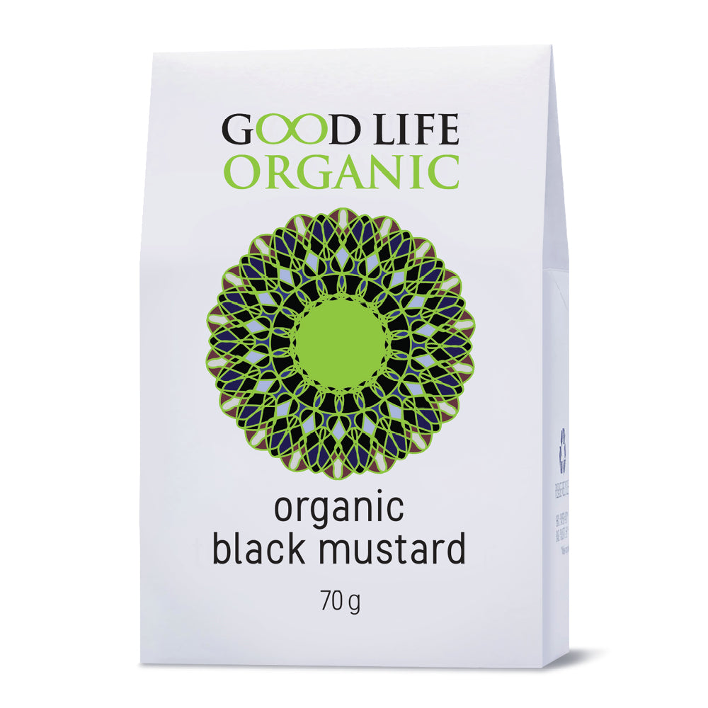 GOOD LIFE ORGANIC  - Organic Black Mustard Seeds - 70g | One Life Health